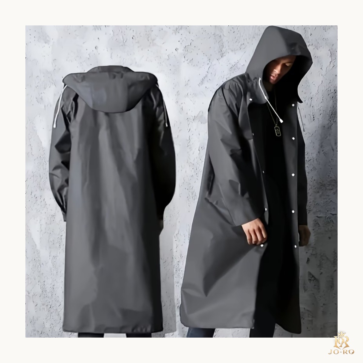 Impermeable de Cobertura Completa con Capucha de Alta Resistencia - Poncho de Lluvia de Alta Calidad