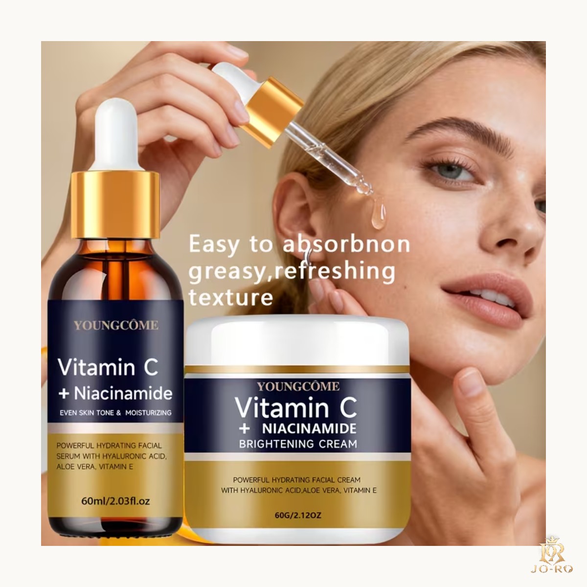 YOUNGCOME Set de Cuidado de la Piel con Vitamina C y Niacinamida