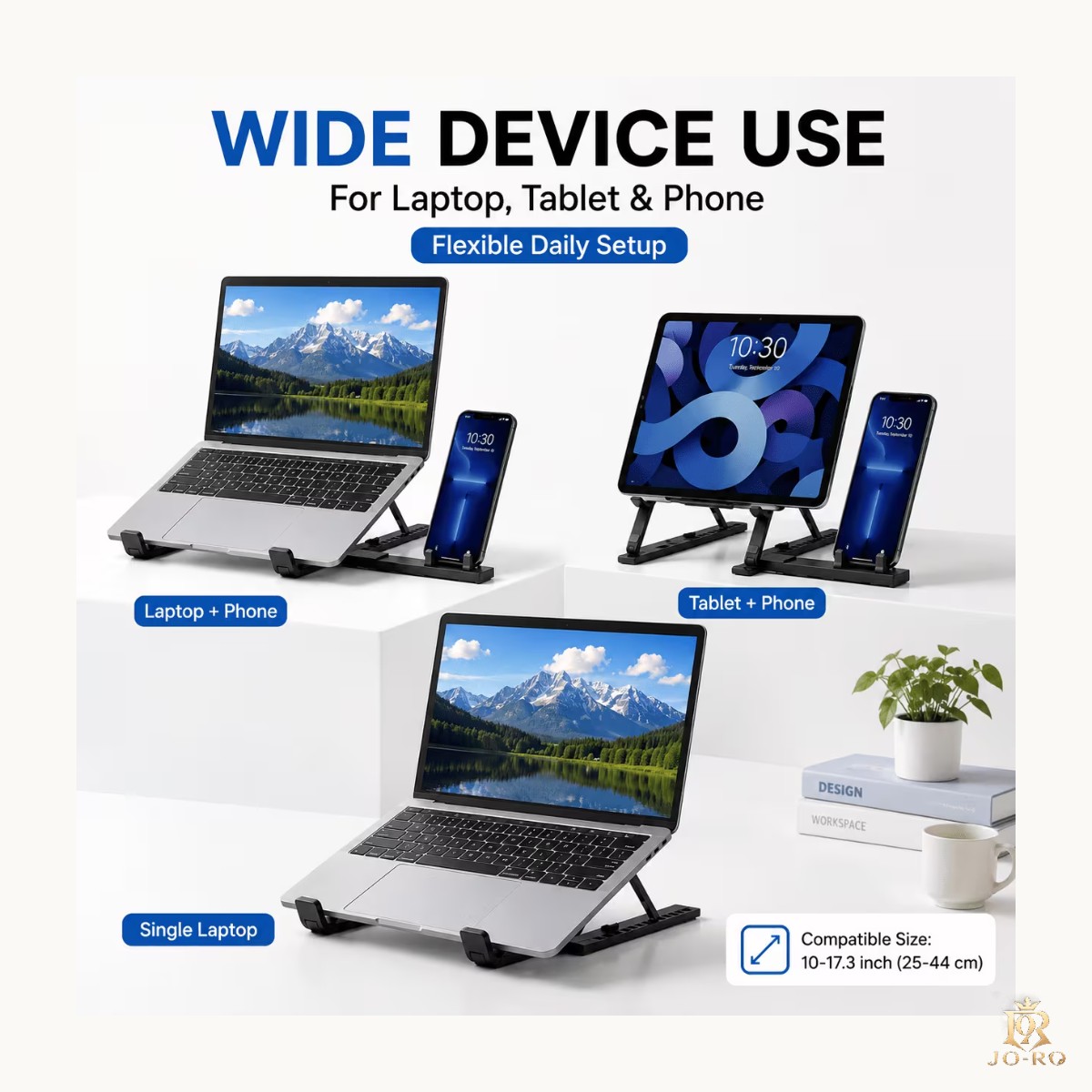 Soporte de Escritorio Para Laptop y Teléfono